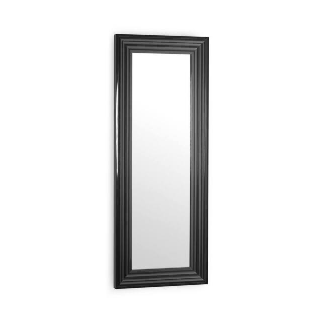 Cheshire Metro Gloss Black Tall Rectangular Dressing Mirror - image 1