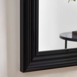 Cheshire Metro Gloss Black Tall Rectangular Dressing Mirror - thumbnail 5