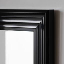 Cheshire Metro Gloss Black Tall Rectangular Dressing Mirror - thumbnail 6