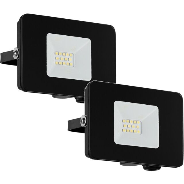 Loops 2 PACK IP65 Outdoor Wall Flood Light Black Adjustable 10W LED Porch Lamp - image 1