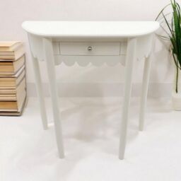 Minster Console Table - L36 x W80 x H80 cm in White - Size: 1 Pack - thumbnail 1