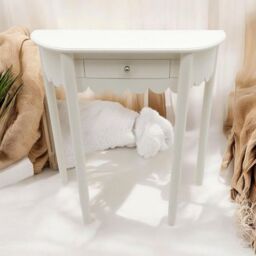 Minster Console Table - L36 x W80 x H80 cm in White - Size: 1 Pack - thumbnail 3