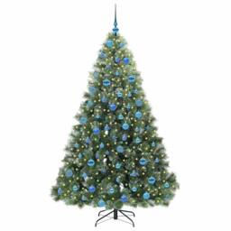 Berkfield Home Realistic Artificial Christmas Tree with 300 LEDs Green 180 cm PE - thumbnail 1