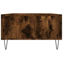 Berkfield Home Decorative Coffee Table Smoked Oak 104x60x35 cm Engineered Wood in Brown - Size: 104 x 60 x 35 cm - thumbnail 7