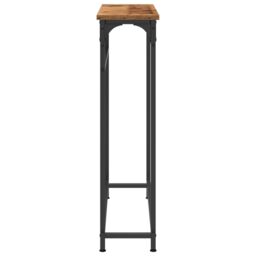 Berkfield Home Console Table Old Wood 75x19, 5x75 cm Engineered Wood & Steel in Brown - thumbnail 6