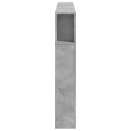 Berkfield Home LED Headboard Concrete Grey 160x18.5x103.5 cm Engineered Wood - thumbnail 7