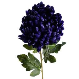Leaf Pack of 6 x 75cm Artificial Extra Reflex Chrysanthemum Purple - Size: 6 x 75 cm - thumbnail 7