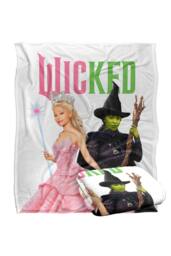 NBCU Wicked Pink & Green Glinda & Elphaba Witches Blanket - Size: Small - thumbnail 2