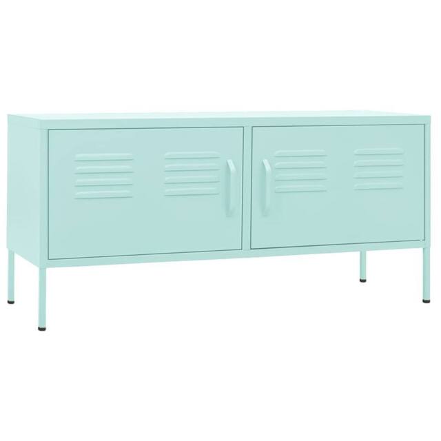 Berkfield Home TV Cabinet Mint 105x35x50 cm Steel - Size: 105 x 35 x 50 cm - image 1