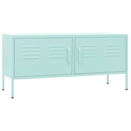 Berkfield Home TV Cabinet Mint 105x35x50 cm Steel - Size: 105 x 35 x 50 cm - thumbnail 1