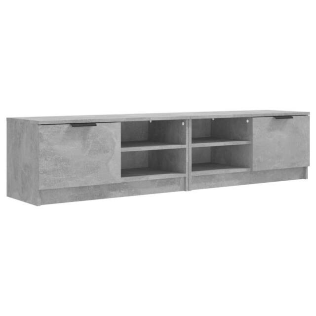 Berkfield Home TV Cabinets 2 pcs Concrete Grey 80x35x36.5 cm Engineered Wood - image 1