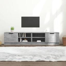 Berkfield Home TV Cabinets 2 pcs Concrete Grey 80x35x36.5 cm Engineered Wood - thumbnail 2