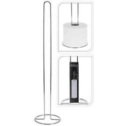 SPETLEK Paper Tissue Storage Stand Holds 6 Rolls in Silver - thumbnail 4