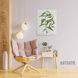 "Artery8 Basket Willow Botanical Redoute Vintage Canvas Wall Art in White - Size: W18"" x H24""" - thumbnail 3