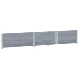 Berkfield Home Practical Garden Planter Grey 150x100 cm Solid Wood Pine - thumbnail 4