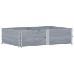 Berkfield Home Practical Garden Planter Grey 150x100 cm Solid Wood Pine - thumbnail 3