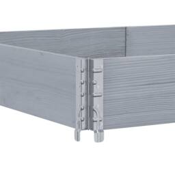 Berkfield Home Practical Garden Planter Grey 150x100 cm Solid Wood Pine - thumbnail 5