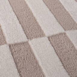 THE RUGS Loft Striped Living Room Area Rug & Runners Soft Pile in Beige - Size: 80 cm x 150 cm - thumbnail 5