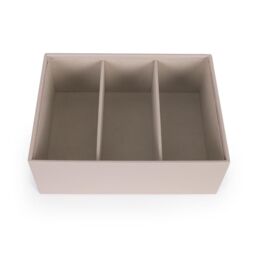 JLY Jewellery Box with Velvet Lining Organiser Storage Case Stackable 3 Layers in Beige - Size: 1 Pack - thumbnail 5