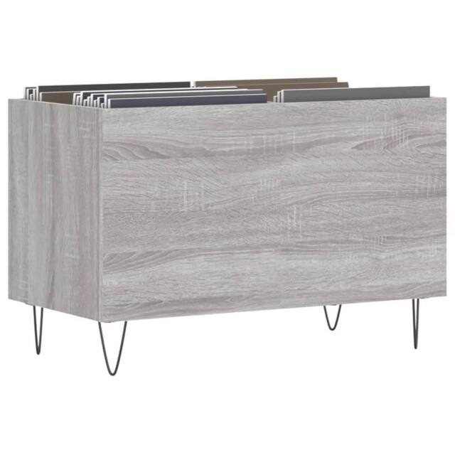 Berkfield Home Record Cabinet Grey Sonoma 74.5x38x48 cm Engineered Wood - image 1