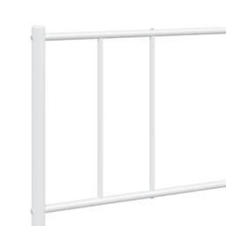 Berkfield Home Metal Bed Frame with Headboard & Footboard White 120x190 cm Sma… - Size: Super King - thumbnail 9