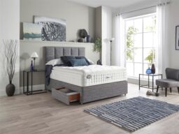 Relyon Chiltern Natural Luxury Pillowtop 2500 Mattress in White - Size: Double - thumbnail 2