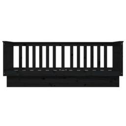 Berkfield Home Day Bed Black 90x190 cm Solid Wood Pine - thumbnail 8