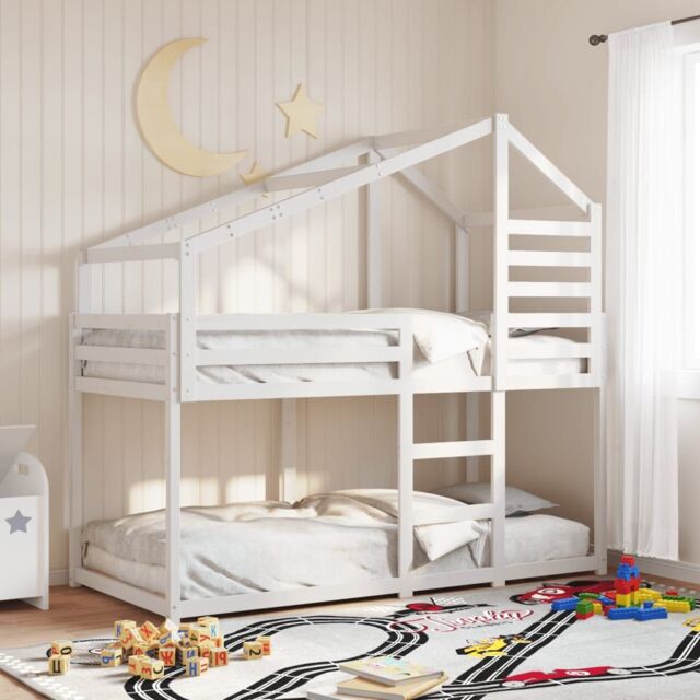 Berkfield Home Bunk Bed without Mattress White 80x200 cm Solid Wood Pine - image 1