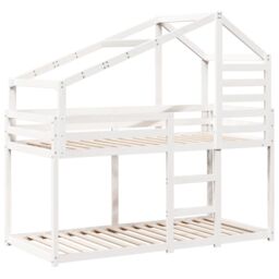 Berkfield Home Bunk Bed without Mattress White 80x200 cm Solid Wood Pine - thumbnail 3
