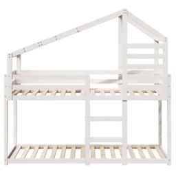Berkfield Home Bunk Bed without Mattress White 80x200 cm Solid Wood Pine - thumbnail 4