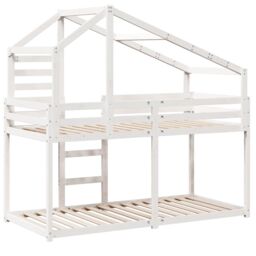 Berkfield Home Bunk Bed without Mattress White 80x200 cm Solid Wood Pine - thumbnail 6