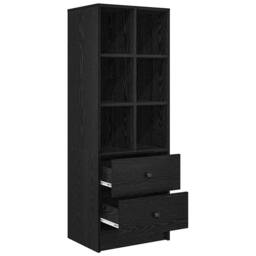 Berkfield Home Black Oak Shelving Unit Black oak Engineered wood Large - thumbnail 5
