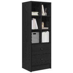 Berkfield Home Black Oak Shelving Unit Black oak Engineered wood Large - thumbnail 3