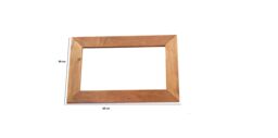 IH Design Light Mango Solid Wood Frame Mirror in Natural - thumbnail 3