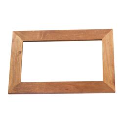 IH Design Light Mango Solid Wood Frame Mirror in Natural