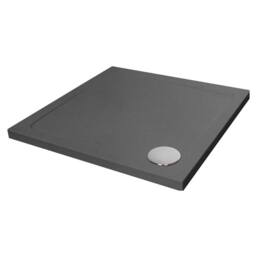 Balterley Stone Slate Shower Tray 1000x1000mm in Grey - thumbnail 1