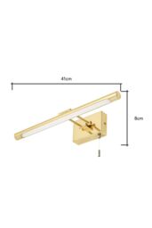 BHS Lighting Barrio Wall Light in Metallic Gold - thumbnail 5