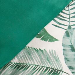 OHS Tropical Leaf Duvet Cover Reversible Bedding Set in Dark Green - Size: King - thumbnail 4