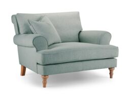 The Great Sofa Company Margot Snuggle Chair Faro Aqua in Blue - thumbnail 2