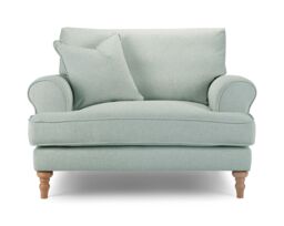 The Great Sofa Company Margot Snuggle Chair Faro Aqua in Blue - thumbnail 3