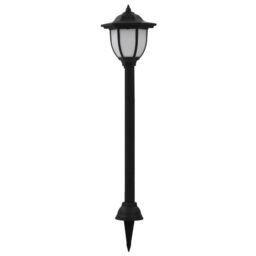 Berkfield Home Outdoor Solar Lamps 6 pcs LED Black - thumbnail 3