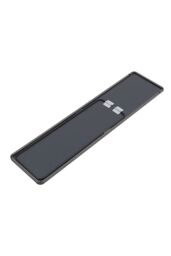 Living and Home 37x147cm Black Metal Frame Full-Length Mirror with Stand - Wall-Mounted/Floor-Standing for Bedrooms, Dorms & Compact Spaces - thumbnail 5