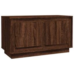 Berkfield Home TV Cabinet Brown Oak 80x35x45 cm Engineered Wood - Size: 80 x 35 x 45 cm