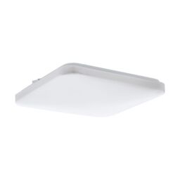 Loops Wall Flush Ceiling Light Colour White Shade Square White Plastic Bulb LED 17.3W