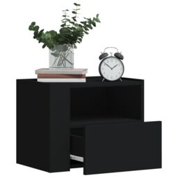Berkfield Home Wall-mounted Bedside Cabinets 2 pcs White 45x30x35 cm - Size: 45 x 30 x 35 cm - thumbnail 3