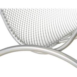 FLAVORA Silver Metal Magazine Newspaper Rack Holder Standing - thumbnail 3