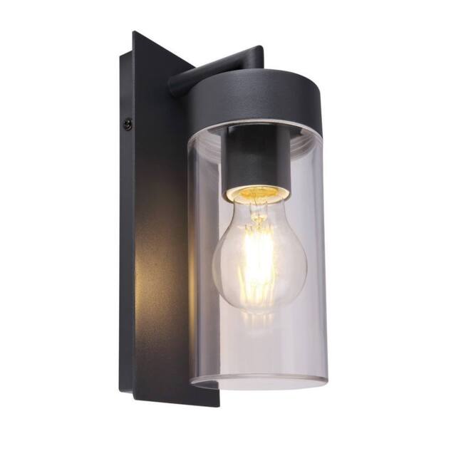 Netlighting Vessa Outdoor Wall Lantern Anthracite IP44 1x E27 in Grey - image 1