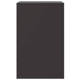 Berkfield Home Stylish Bedside Cabinets 2pcs Black 34.5x39x62 cm Steel - thumbnail 8