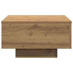 Berkfield Home Couch Table Artisan Oak Solid Oak Wood 55 x 55 x 31 cm Durable in Brown - thumbnail 6