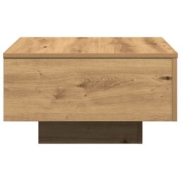 Berkfield Home Couch Table Artisan Oak Solid Oak Wood 55 x 55 x 31 cm Durable in Brown - thumbnail 7